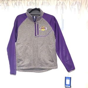 1/4 zip softshell jacket NBA NWT Lakers